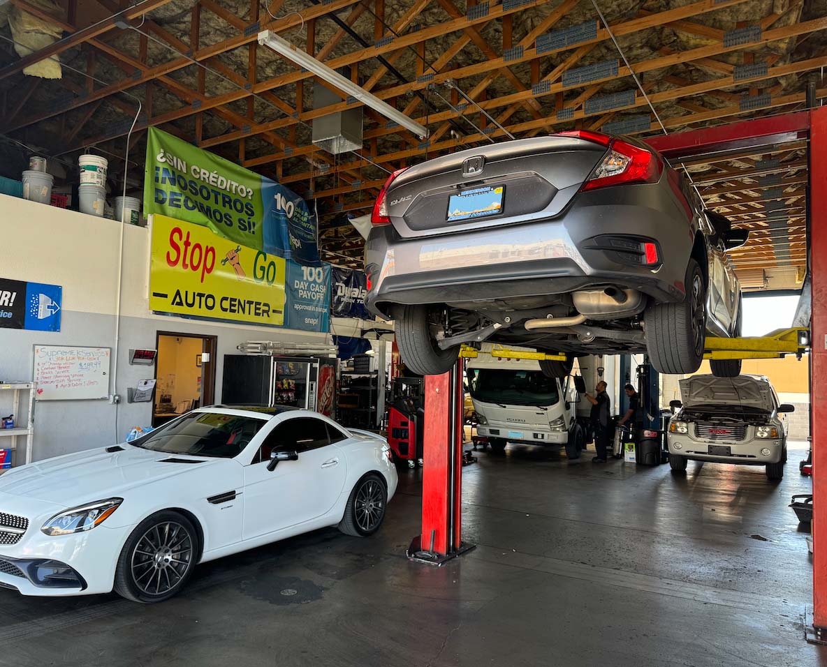 Stop N Go Auto Center service bays Las Vegas